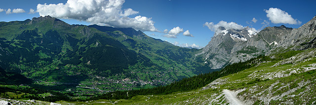 Grindelwald vazut de pe Eigertrail