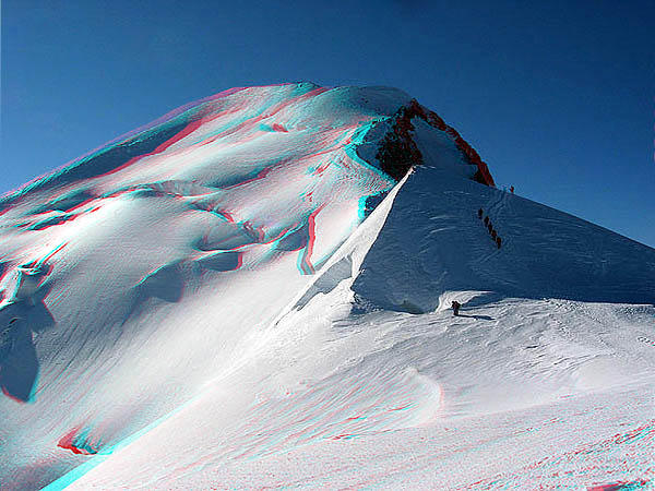 Mont Blanc - anaglifă