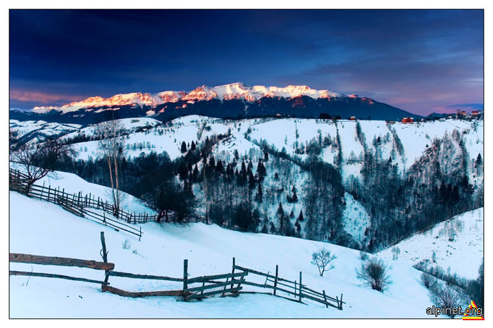 Apus în Bucegi