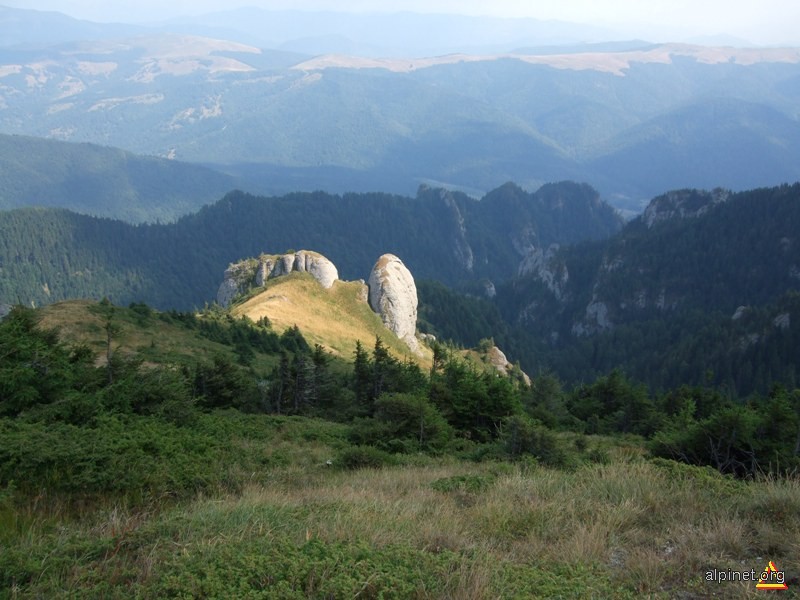 Munţii Ciucaş vedere de pe Vârful Zăganu