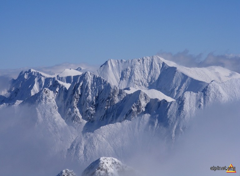 Viştea Mare (2527 m) şi Moldoveanu (2544 m)