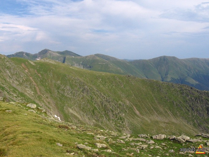 Panorama spre Muchia Râiosu - Mușeteica